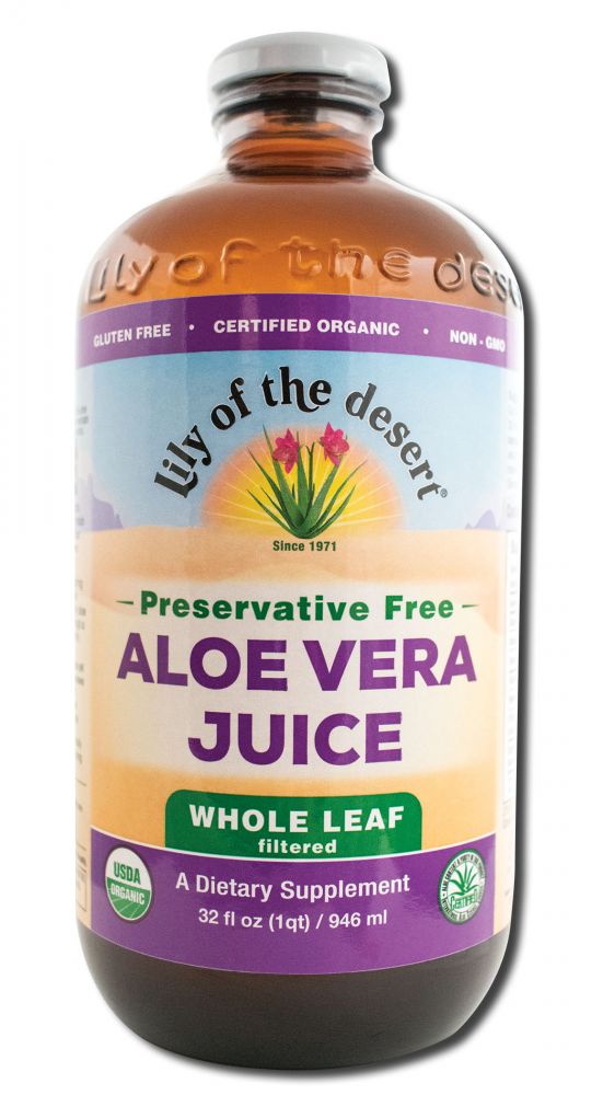 Lily of The Desert Preservative Free Whole Leaf Juices Preservative Free Whole Leaf Aloe Vera Juice 32 oz