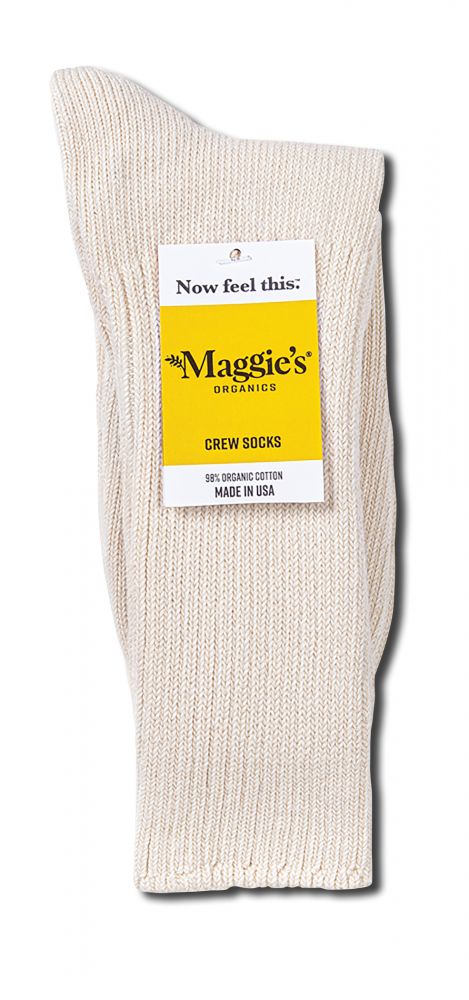 Maggies Functional Organics Cotton Crew Singles Natural 9-11