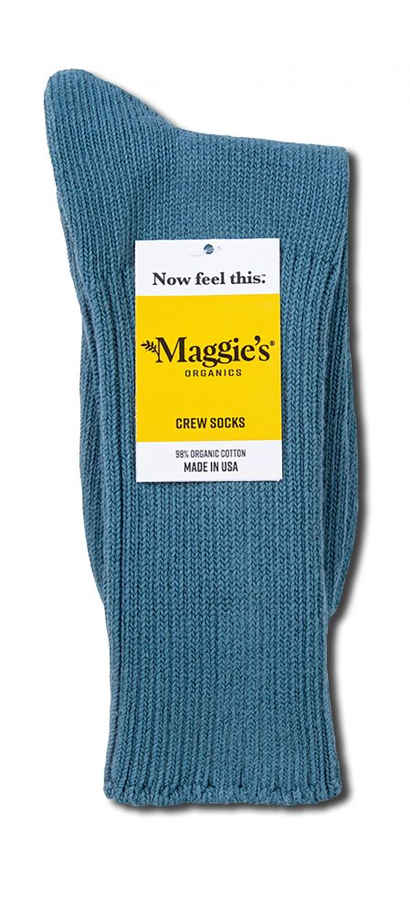 Maggies Functional Organics Cotton Crew Singles Denim Blue 9-11