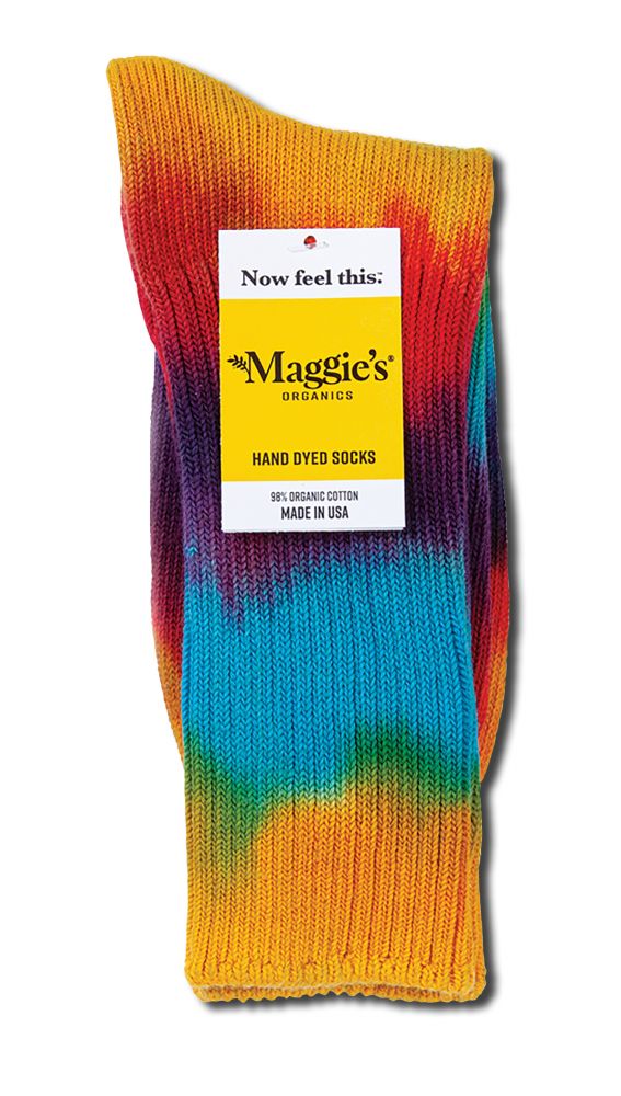 Maggies Functional Organics Tie Dye Crew Socks Singles 9-11