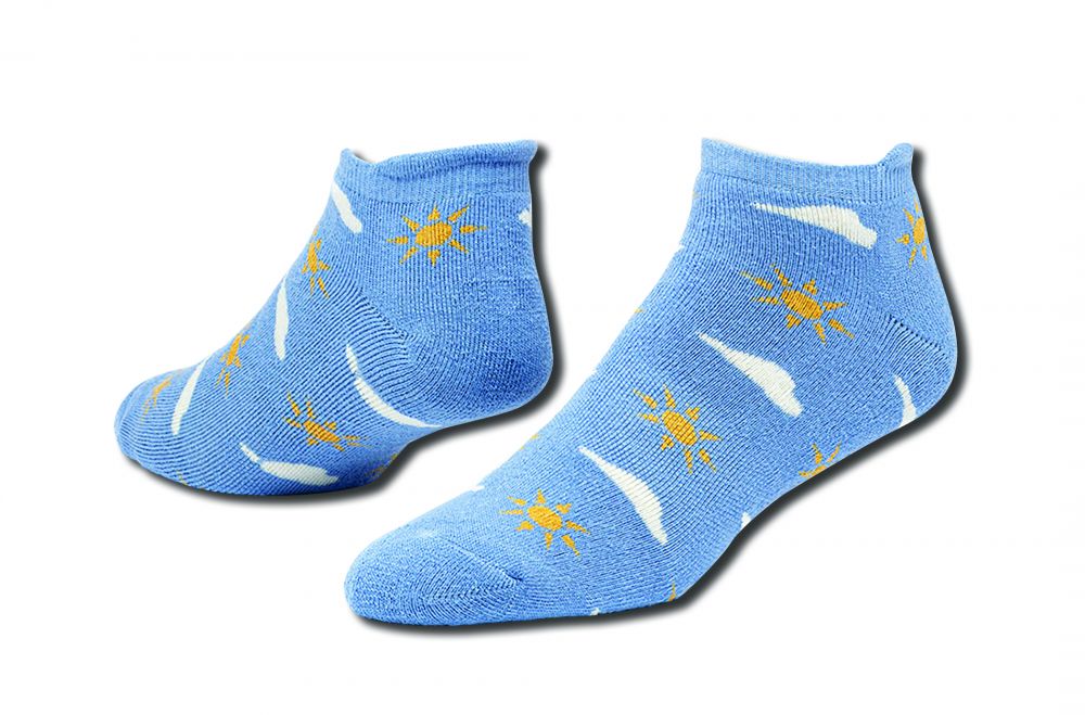 Maggies Functional Organics Footie Socks Sunny Cotton Tab Size 5.5-9.5