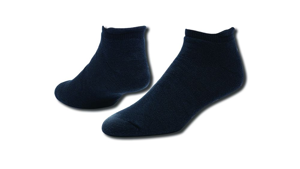 Maggies Functional Organics Footie Socks Black Cotton Tab Size 5.5-9.5