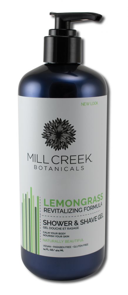 Mill Creek Body Care 2in1 Shower & Shave Gel Lemongrass 12 oz