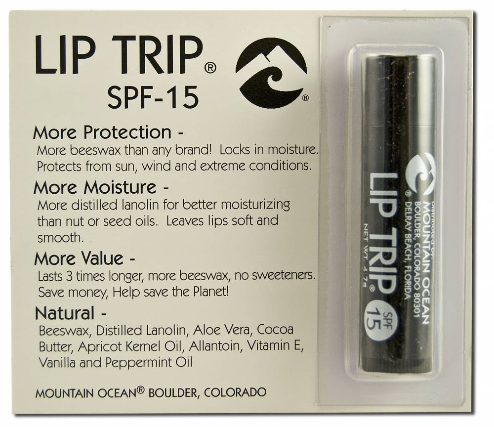 Mountain Ocean Products Sun Care Lip Trip SPF 15 .16 oz