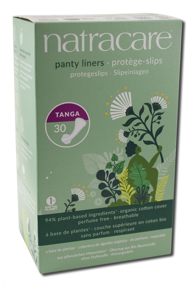 Natracare Cool Comfort Pads And Shields Tanga Panty Liners 30 ct
