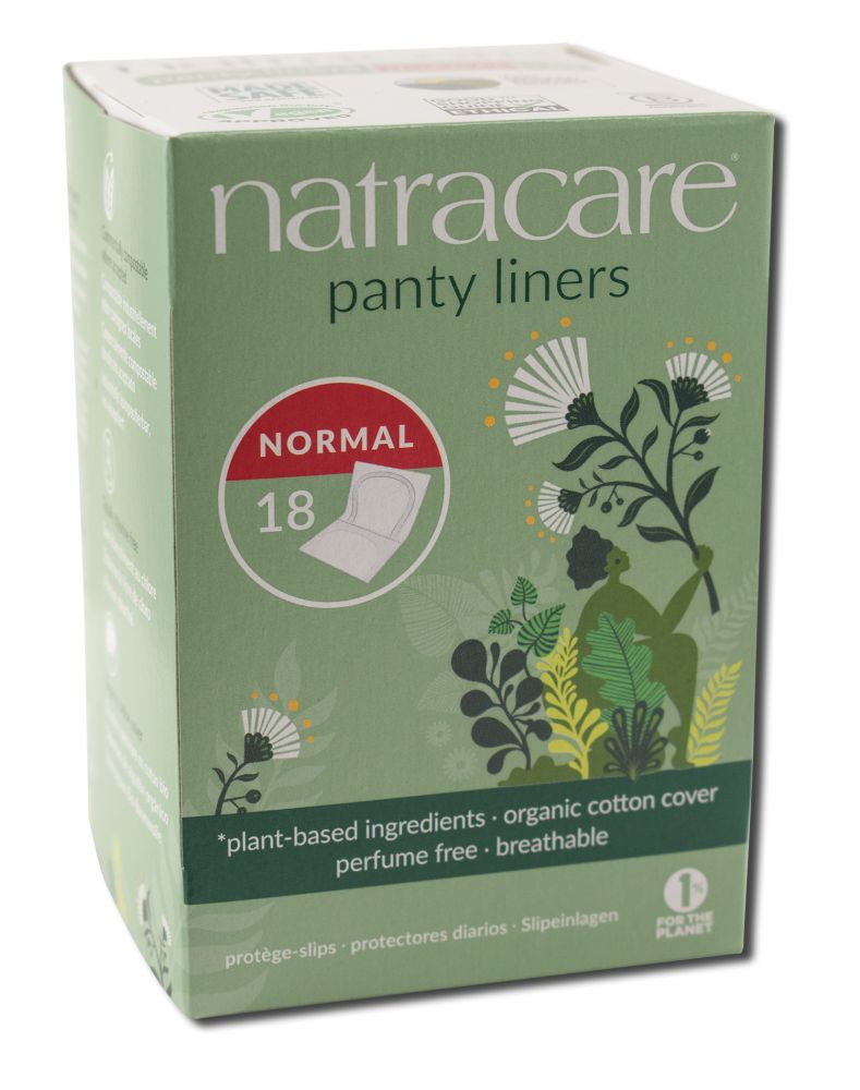 Natracare Cool Comfort Pads And Shields Individually Wrapped Natural Panty Liner 18 ct