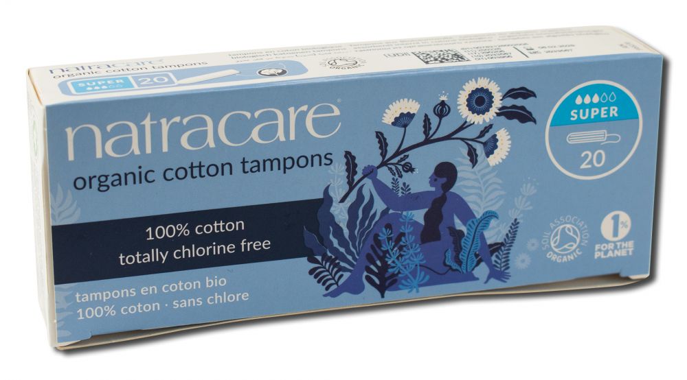 Natracare Organic Non-applicator Style Tampons Super 20 ct