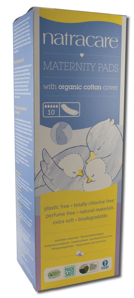 Natracare Cool Comfort Pads And Shields Maternity Pads 10 ct