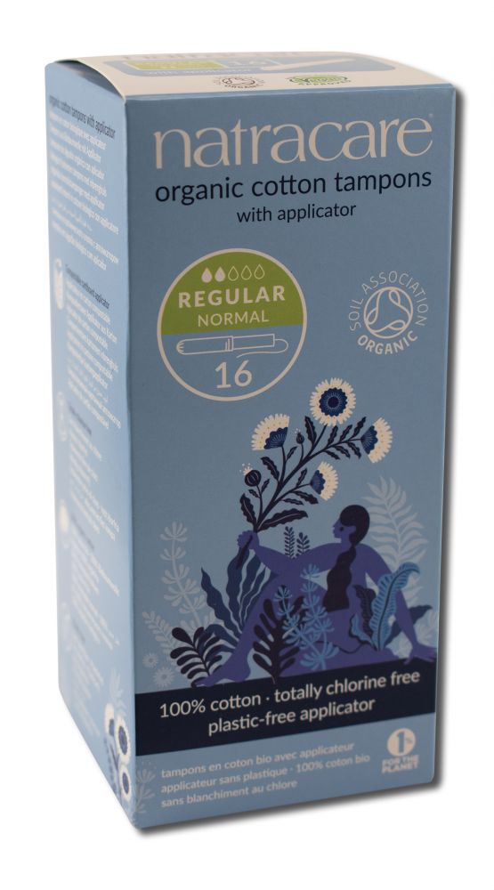 Natracare Organic Applicator Style Tampons Regular 16 ct