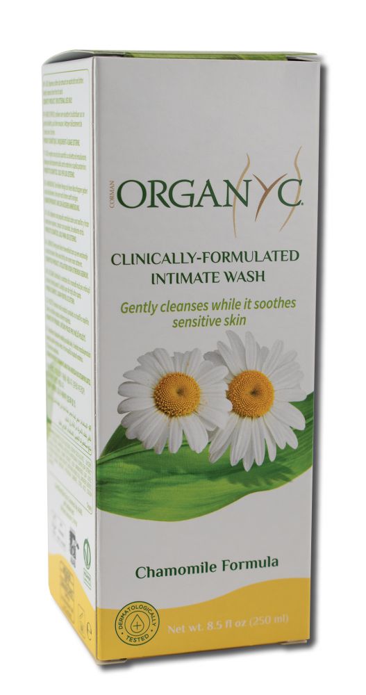 Organyc Cotton Toiletries Feminine Hygiene Wash Chamomile 8.5 oz