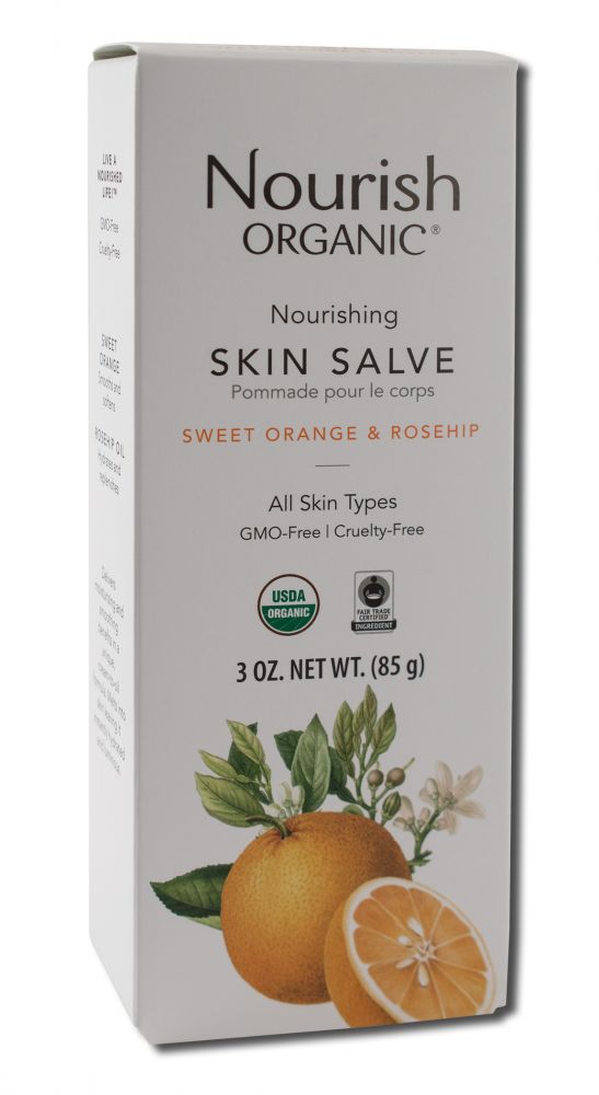 Nourish Face & Body Essentials Nourishing Skin Salve Sweet Orange & Rosehip 3 oz