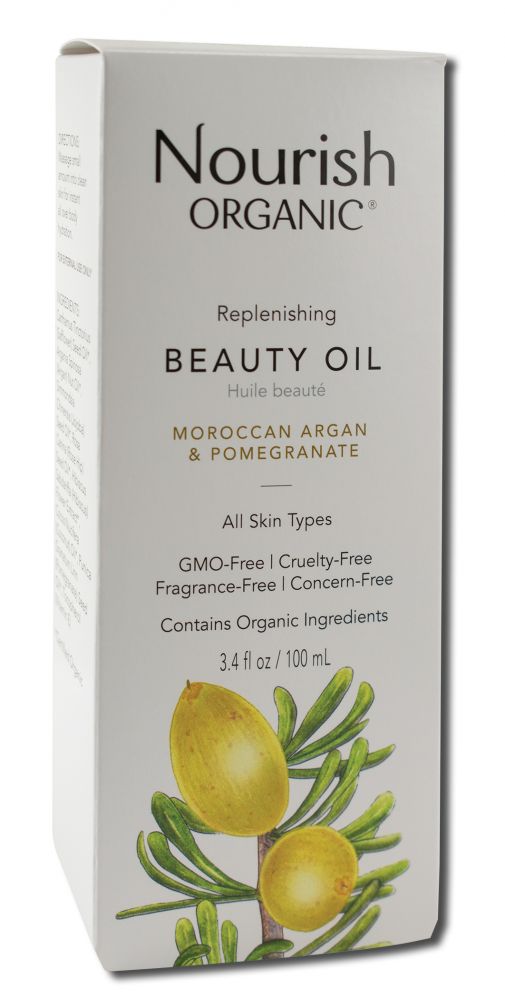 Nourish Face & Body Essentials Replenishing Argan Oil with Pomegranate & Rosehip 3.4 oz