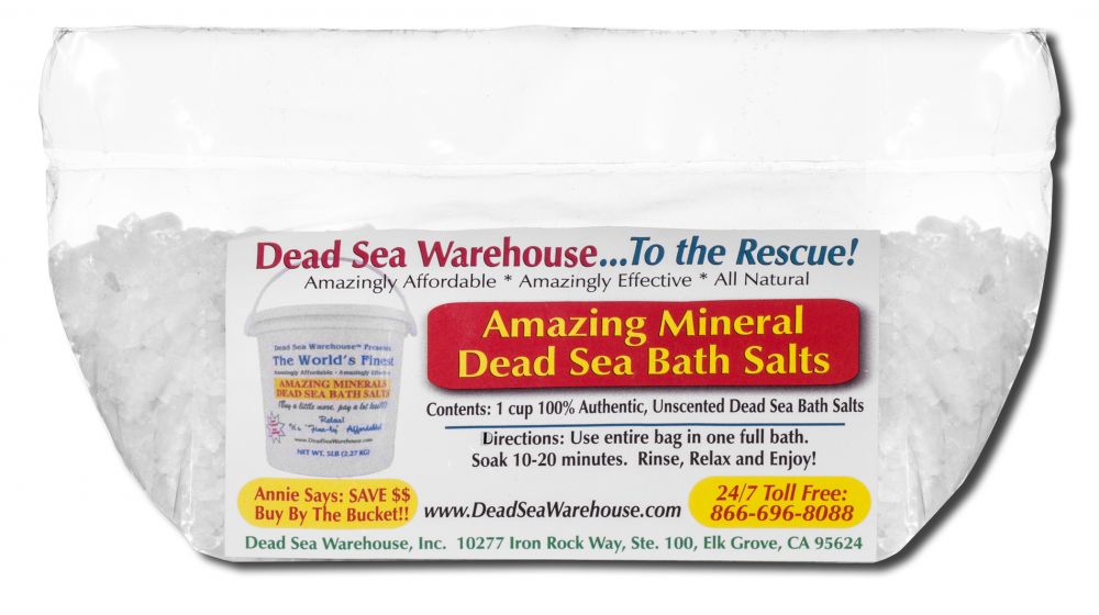 DEAD SEA WAREHOUSE, INC. Amazing Minerals Bath Salts Dead Sea Bath Salts Travel 8 oz