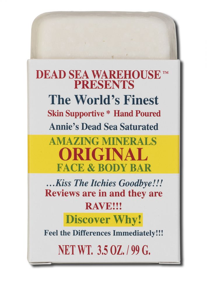 DEAD SEA WAREHOUSE, INC. Amazing Minerals Body & Facial Care Bars Original Face & Body Care Bar 3.5 oz