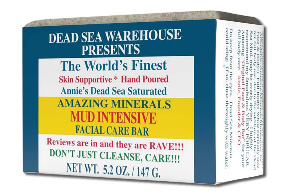 DEAD SEA WAREHOUSE, INC. Amazing Minerals Body & Facial Care Bars Mud Intensive Facial Care Bar 5.2 oz