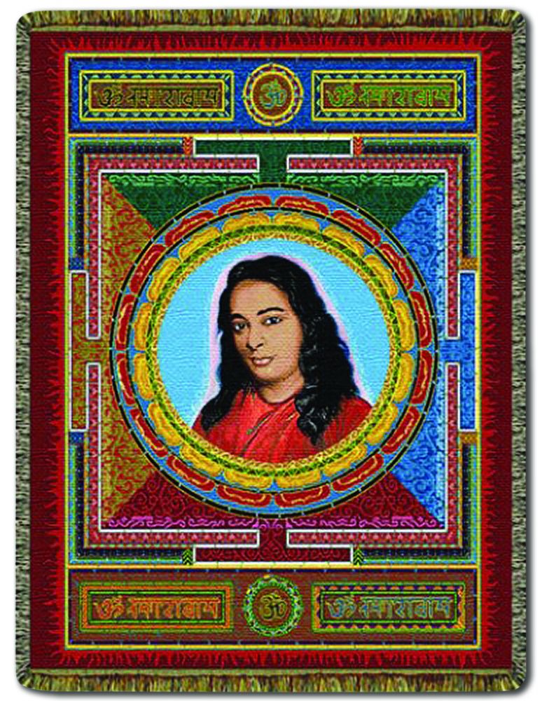 CIRCLES OF LIGHT CIRCLES OF LIGHT TAPESTRY THROW 68 X 48 Paramahansa Yogananda