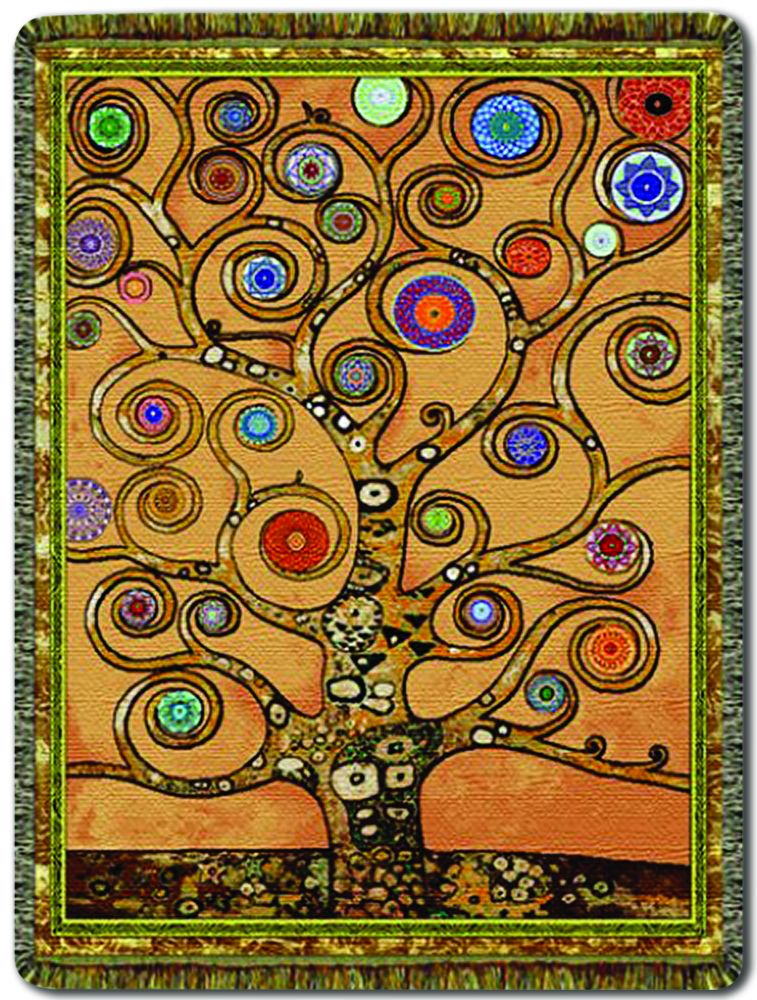 CIRCLES OF LIGHT CIRCLES OF LIGHT TAPESTRY THROW 68 X 48 Mandala Tree of Life