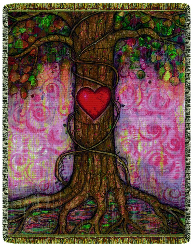 CIRCLES OF LIGHT CIRCLES OF LIGHT TAPESTRY THROW 68 X 48 Crimson Heart