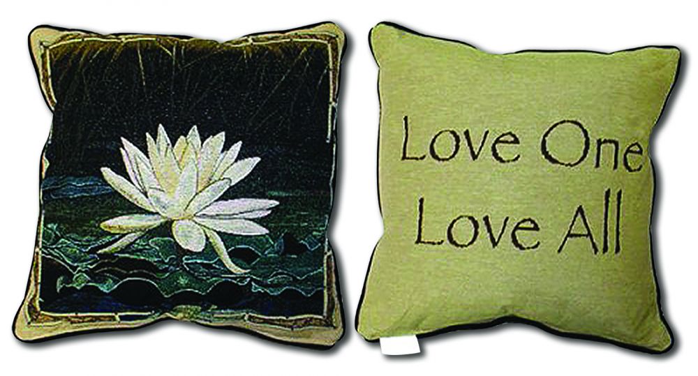 CIRCLES OF LIGHT CIRCLES OF LIGHT PILLOW 14 X 14 Lotus Sunrise Love One Love All
