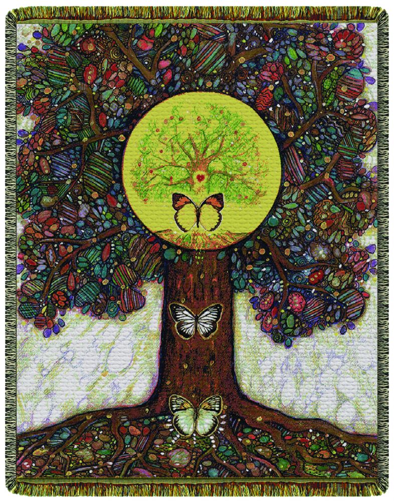 CIRCLES OF LIGHT CIRCLES OF LIGHT TAPESTRY THROW 68 X 48 To The Wonder