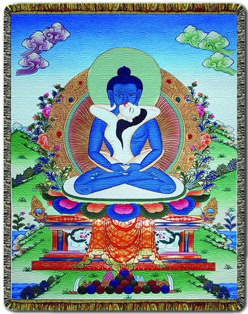 CIRCLES OF LIGHT CIRCLES OF LIGHT TAPESTRY THROW 68 X 48 Samantabhadra