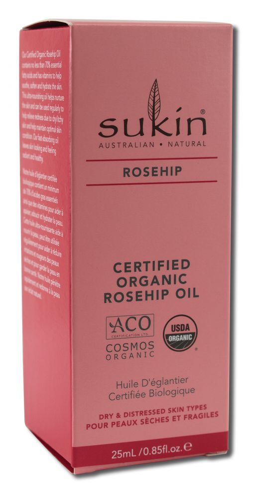 Sukin Rosehip Face Organic Rosehip Oil .85 oz