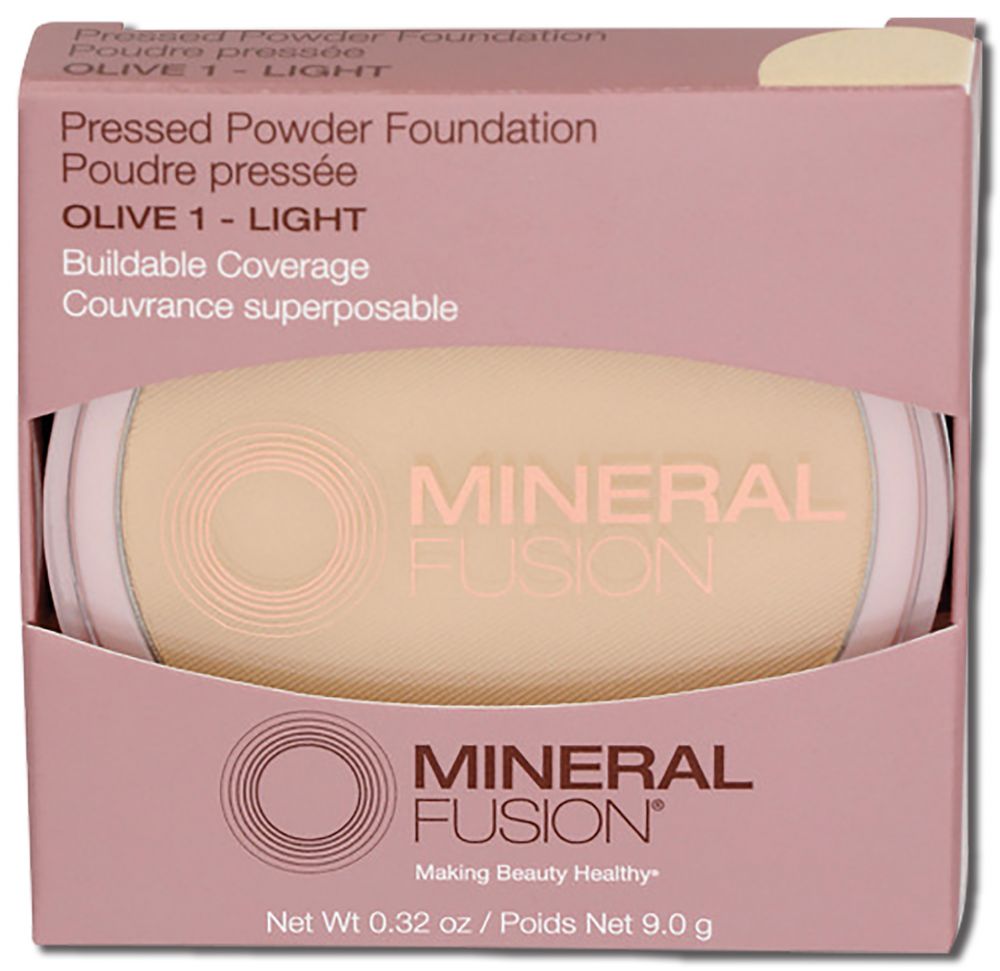Mineral Fusion Face Pressed Powder Foundation Olive 1 .32 oz