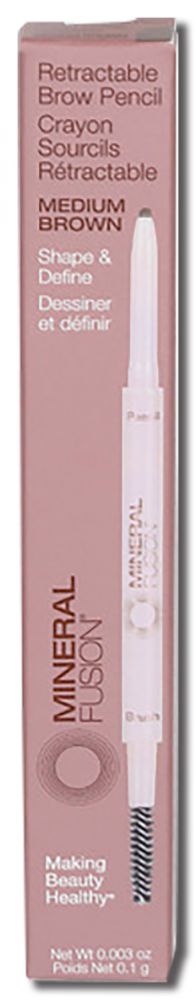 Mineral Fusion Eyes Retractable Brow Pencil Medium Brown