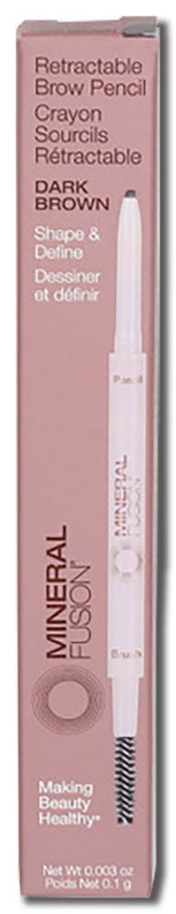 Mineral Fusion Eyes Retractable Brow Pencil Dark Brown