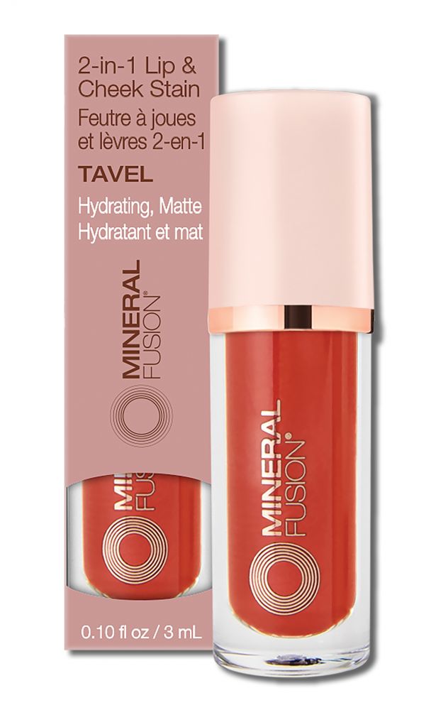 Mineral Fusion Lips 2-in-1 Lip & Cheek Stain Tavel .10 oz
