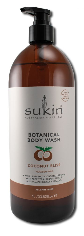 Sukin Signature Body Botanical Body Wash Coconut Bliss 33.82 oz