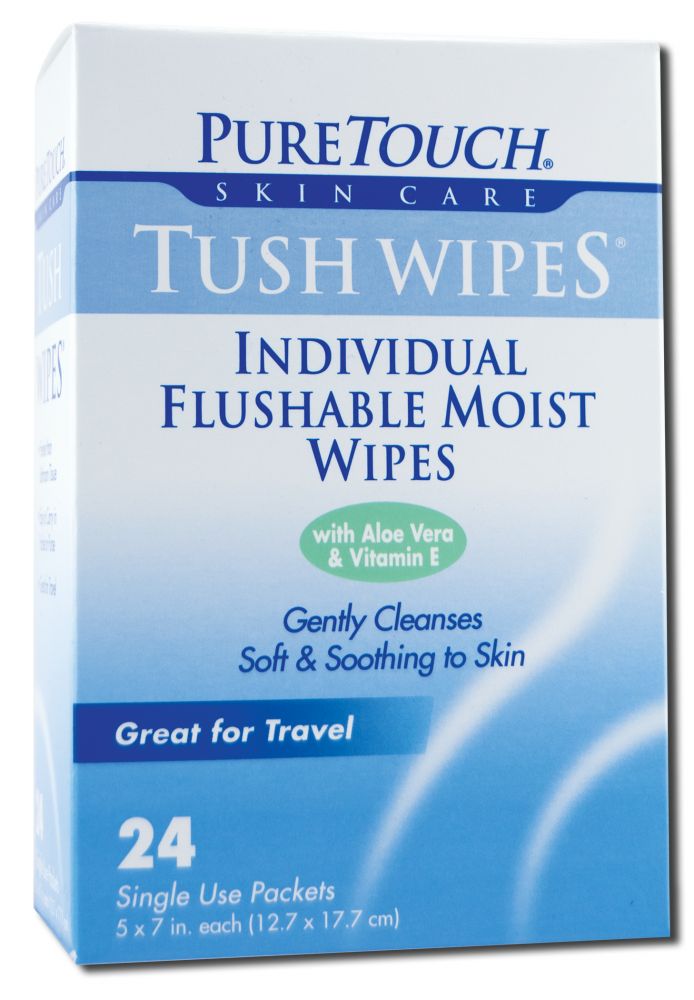 Pure Touch Skin Care Tush Wipes Tush Wipes 24 pc