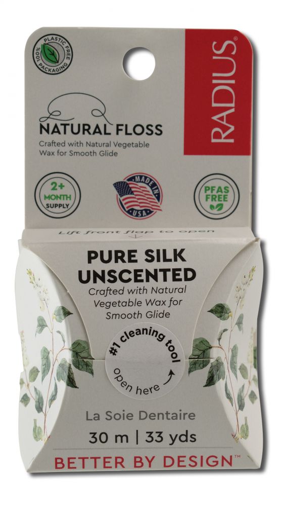 Radius Silk Floss Natural Biodegradable Silk 33 yd