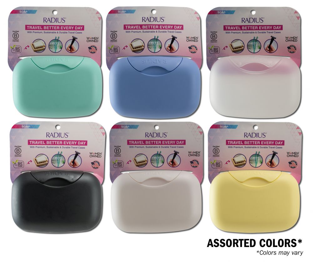 Radius Personal Care Travel Cases Soap Case-Assorted Colors