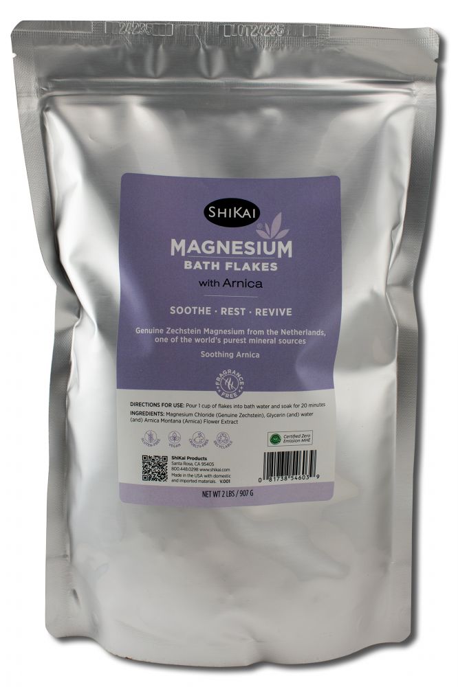 Shikai Shikai Magnesium Bath Flakes with Arnica 2 lb