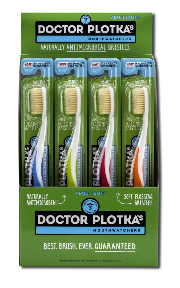 Mouth Watchers Manual Toothbrushes Adult Assorted Display 20 ct