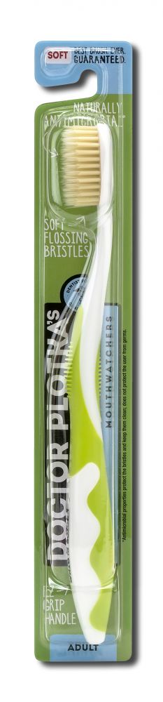Mouth Watchers Manual Toothbrushes Adult Green