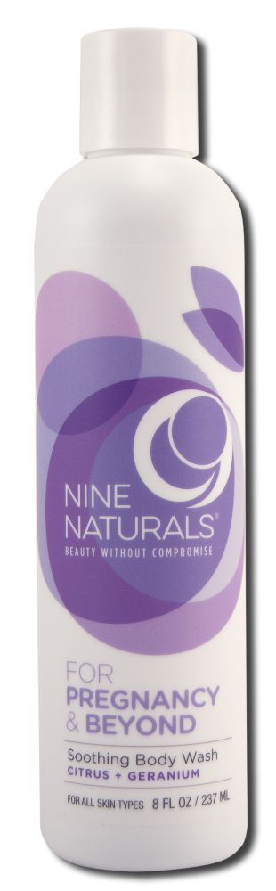 Nine Naturals Body Care Citrus + Geranium Soothing Body Wash 8 oz