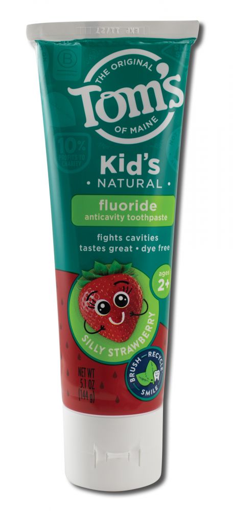 Toms of Maine Childrens Toothpaste Silly Strawberry Fluoride 5.1 oz