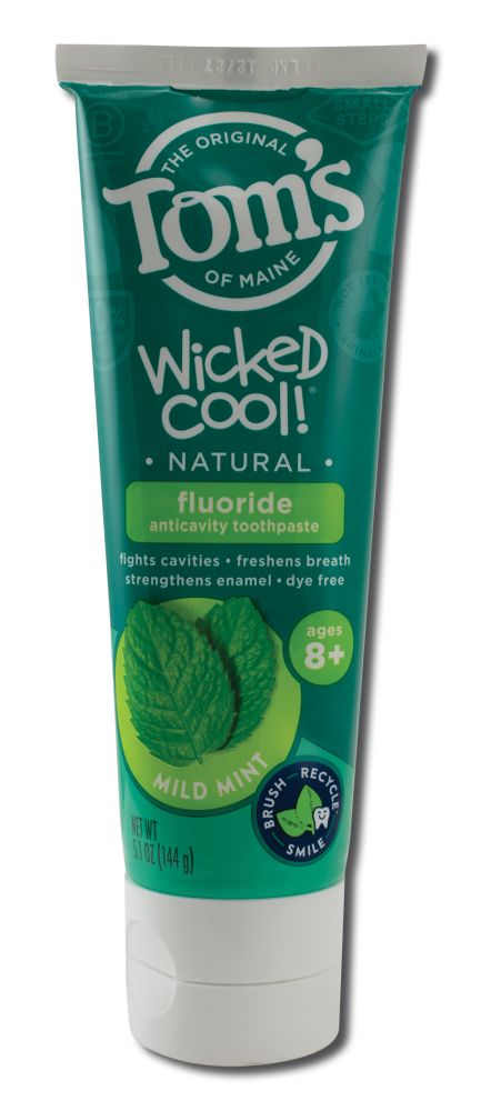 Toms of Maine Fluoride Toothpastes Wicked Cool Mild Mint 5.1 oz