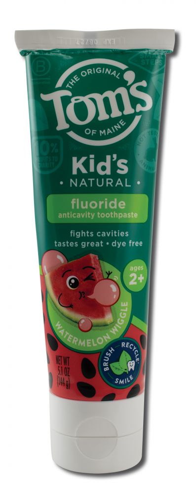 Toms of Maine Childrens Toothpaste Save the Animals Fluoride Watermelon 5.1 oz