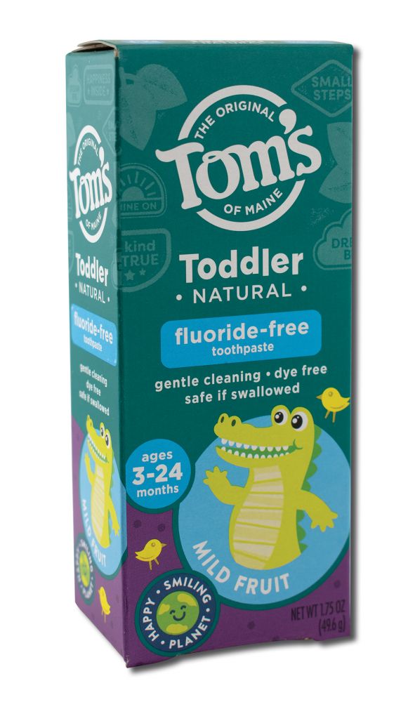 Toms of Maine Childrens Toothpaste Toddler Training Toothpaste Gel Fruit Flavor 1.75 oz
