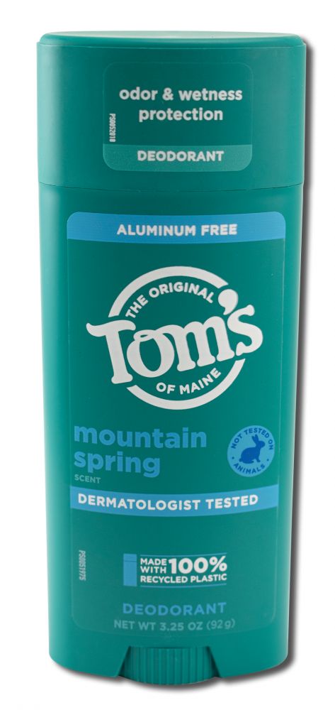 Toms of Maine Deodorants (stick & roll on) Mountain Spring Dedorant 3.25 oz
