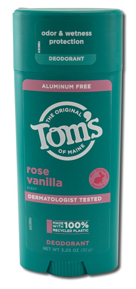 Toms of Maine Deodorants (stick & roll on) Rose Vanilla Deodorant 3.25 oz