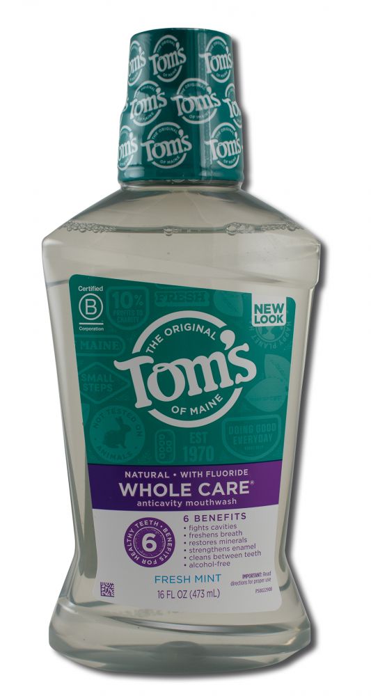 Toms of Maine Mouthwash Wholecare Mint 16 oz