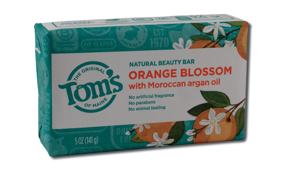 Toms of Maine Natural Beauty Bar Soap 4 oz Orange Blossom 5 oz