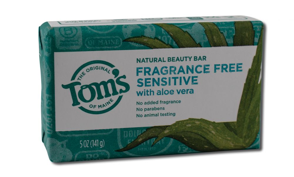 Toms of Maine Natural Beauty Bar Soap 4 oz Fragrance Free Sensitive 5 oz