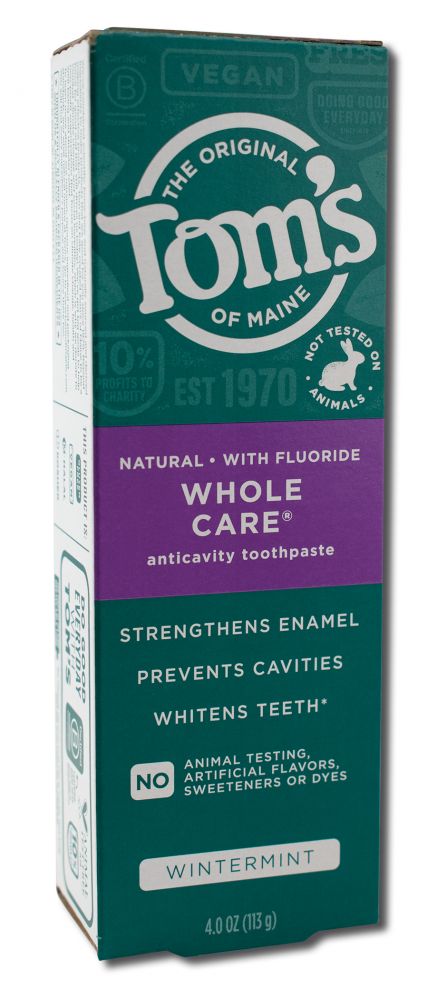 Toms of Maine Whole Care Toothpaste Wintermint 4 oz
