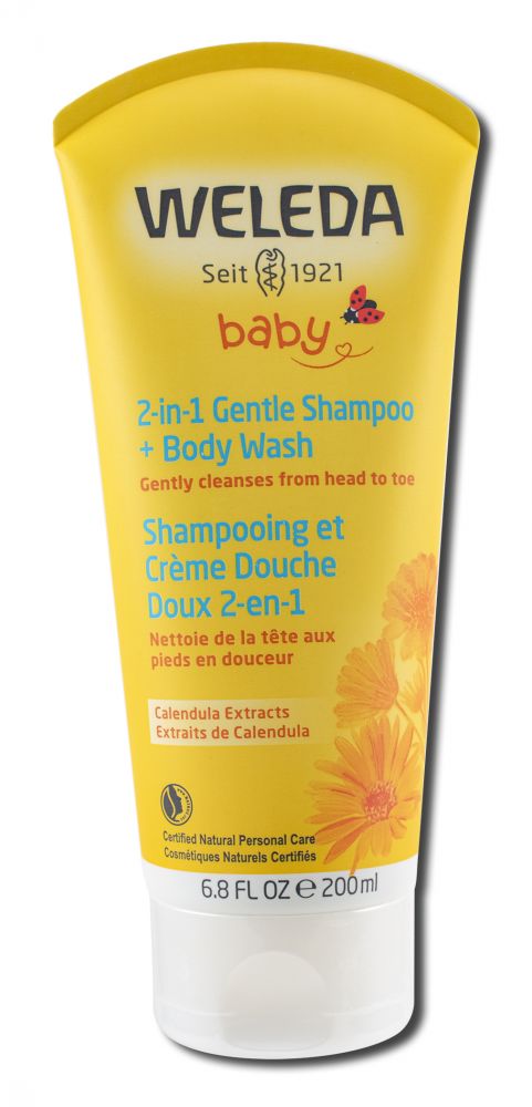 Weleda Baby Care Products 2in1 Gentle Shampoo + Body Wash 6.8 oz