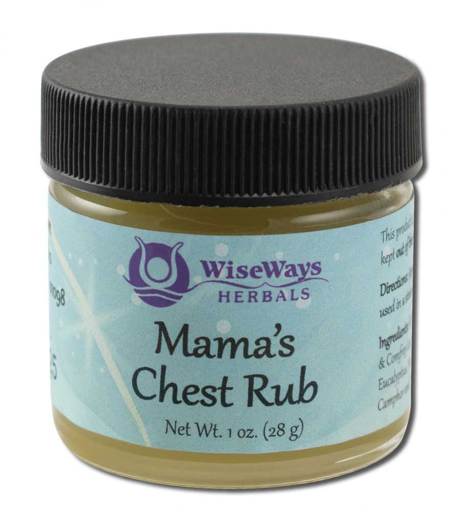 WiseWays Herbals Salves for Natural Skin Care Mamas Chest Rub 1 oz